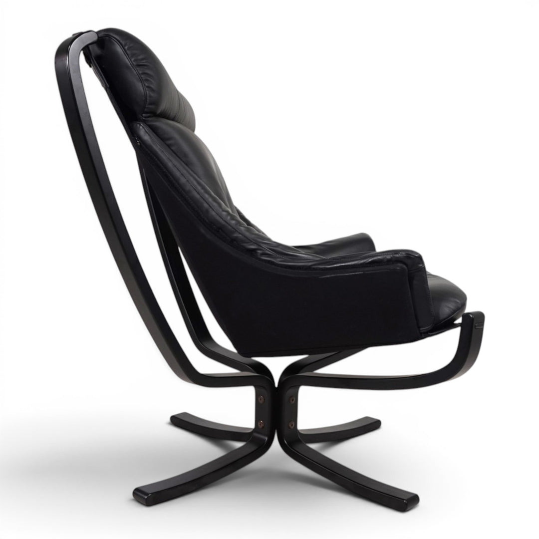 Poltrona Frau Viking Leder Loungesessel von Sigurd Resell, 1970