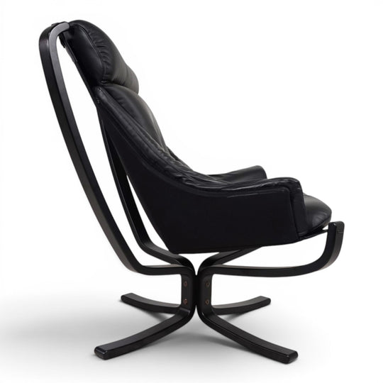 Poltrona Frau Viking Leder Loungesessel von Sigurd Resell, 1970