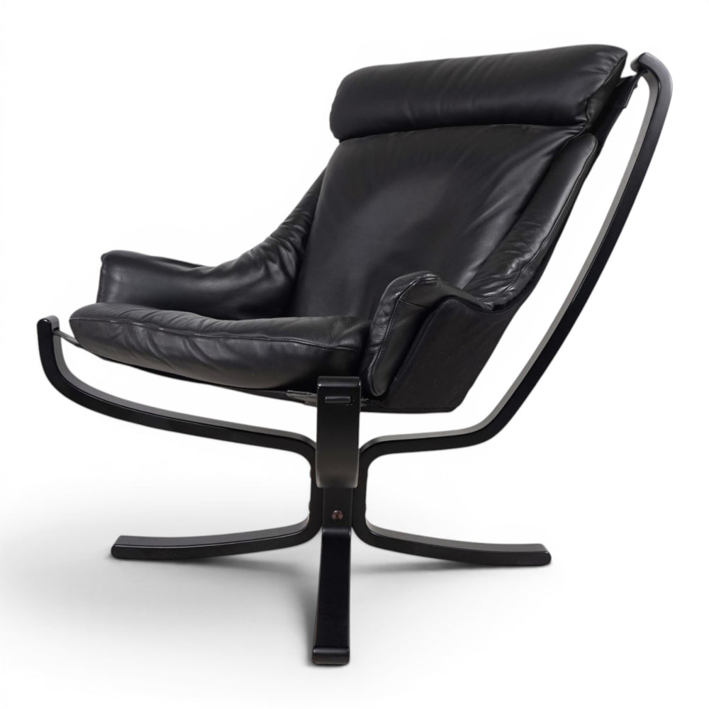 Poltrona Frau Viking Leder Loungesessel von Sigurd Resell, 1970