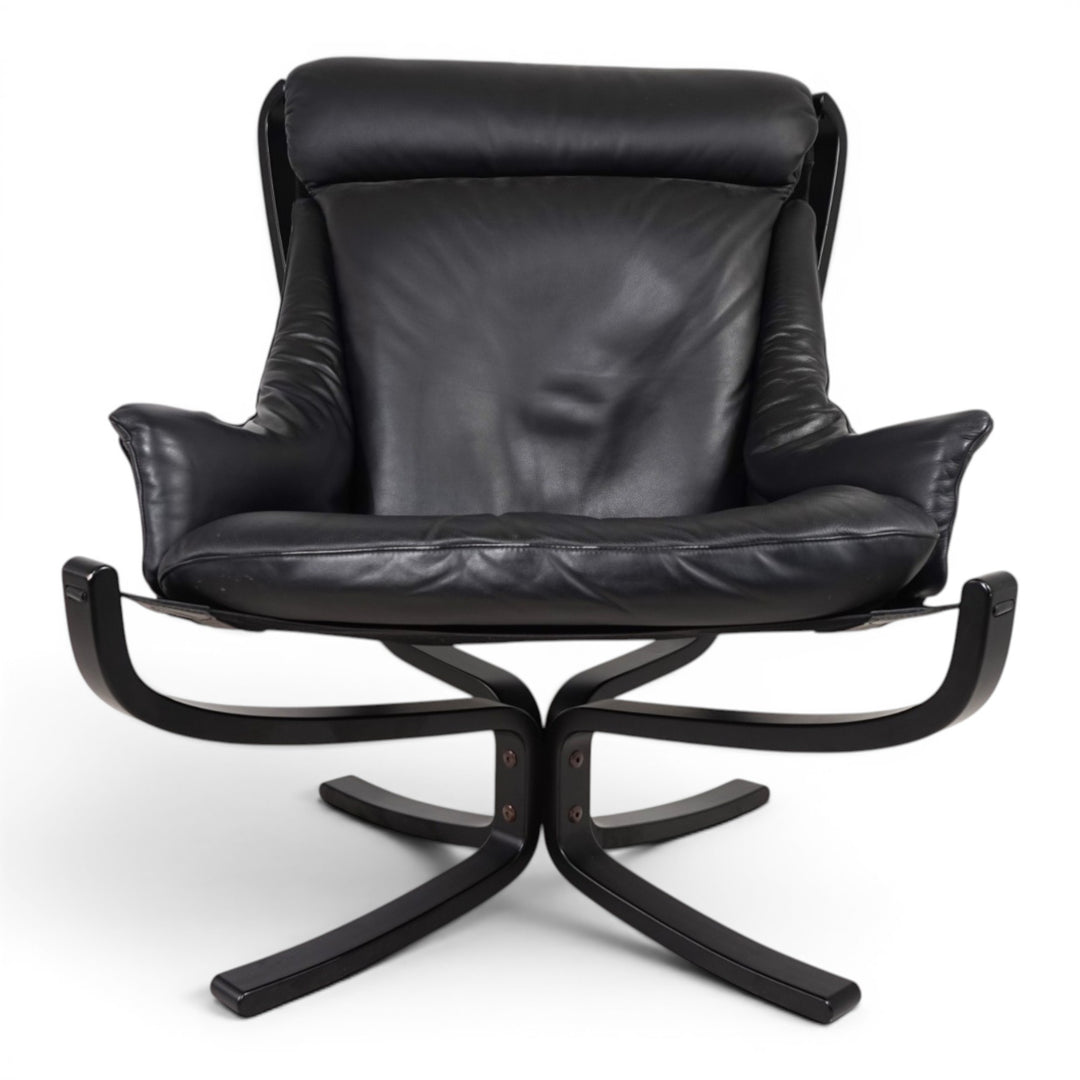 Poltrona Frau Viking Leder Loungesessel von Sigurd Resell, 1970
