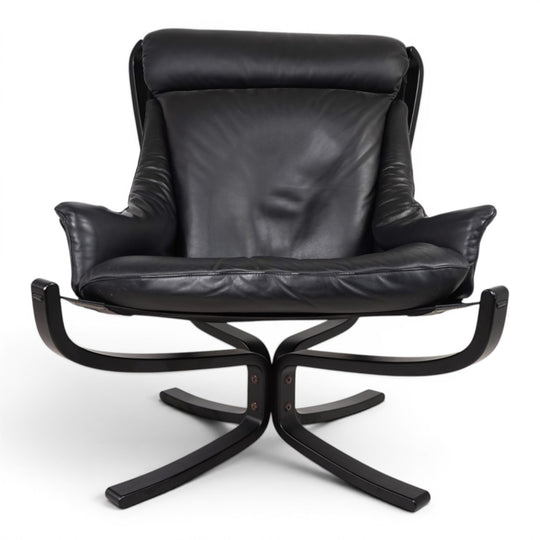 Poltrona Frau Viking Leder Loungesessel von Sigurd Resell, 1970
