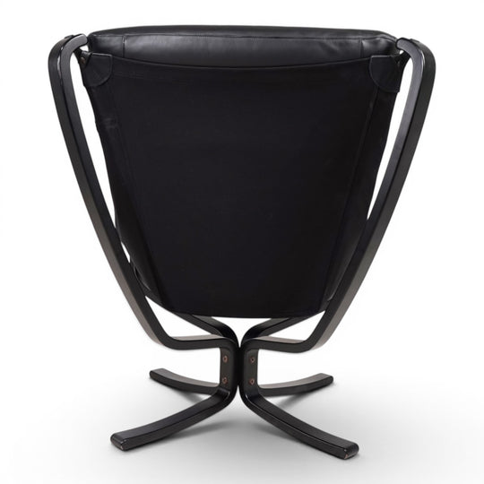 Poltrona Frau Viking Leder Loungesessel von Sigurd Resell, 1970