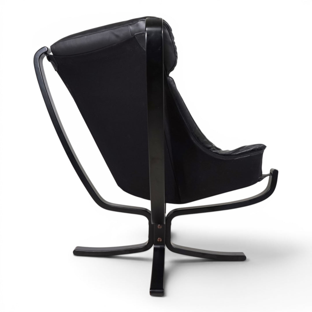Poltrona Frau Viking Leder Loungesessel von Sigurd Resell, 1970