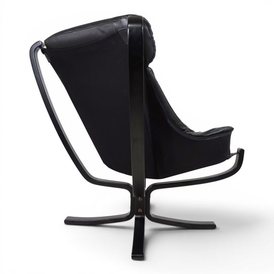 Poltrona Frau Viking Leder Loungesessel von Sigurd Resell, 1970