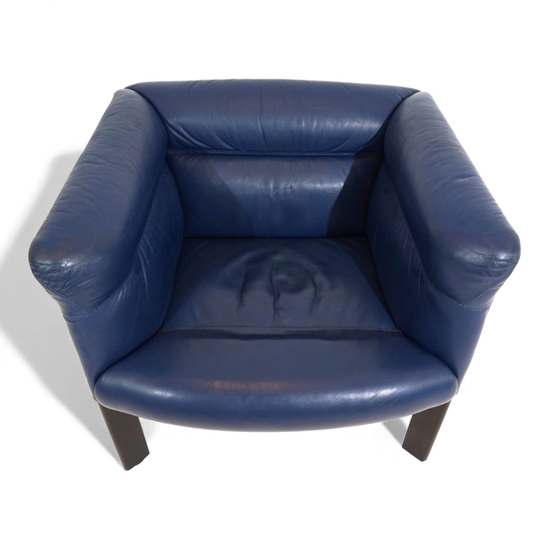 Poltrona Frau Interlude Leder Loungesessel von Marco Zanuso, 1980