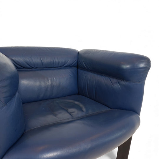 Poltrona Frau Interlude Leder Loungesessel von Marco Zanuso, 1980