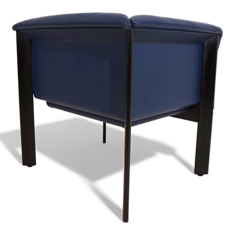 Poltrona Frau Interlude Leder Loungesessel von Marco Zanuso, 1980