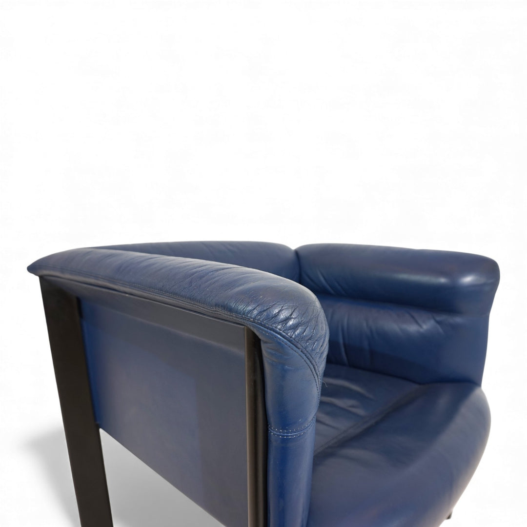 Poltrona Frau Interlude Leder Loungesessel von Marco Zanuso, 1980