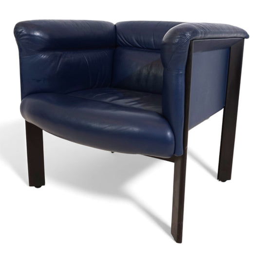 Poltrona Frau Interlude Leder Loungesessel von Marco Zanuso, 1980