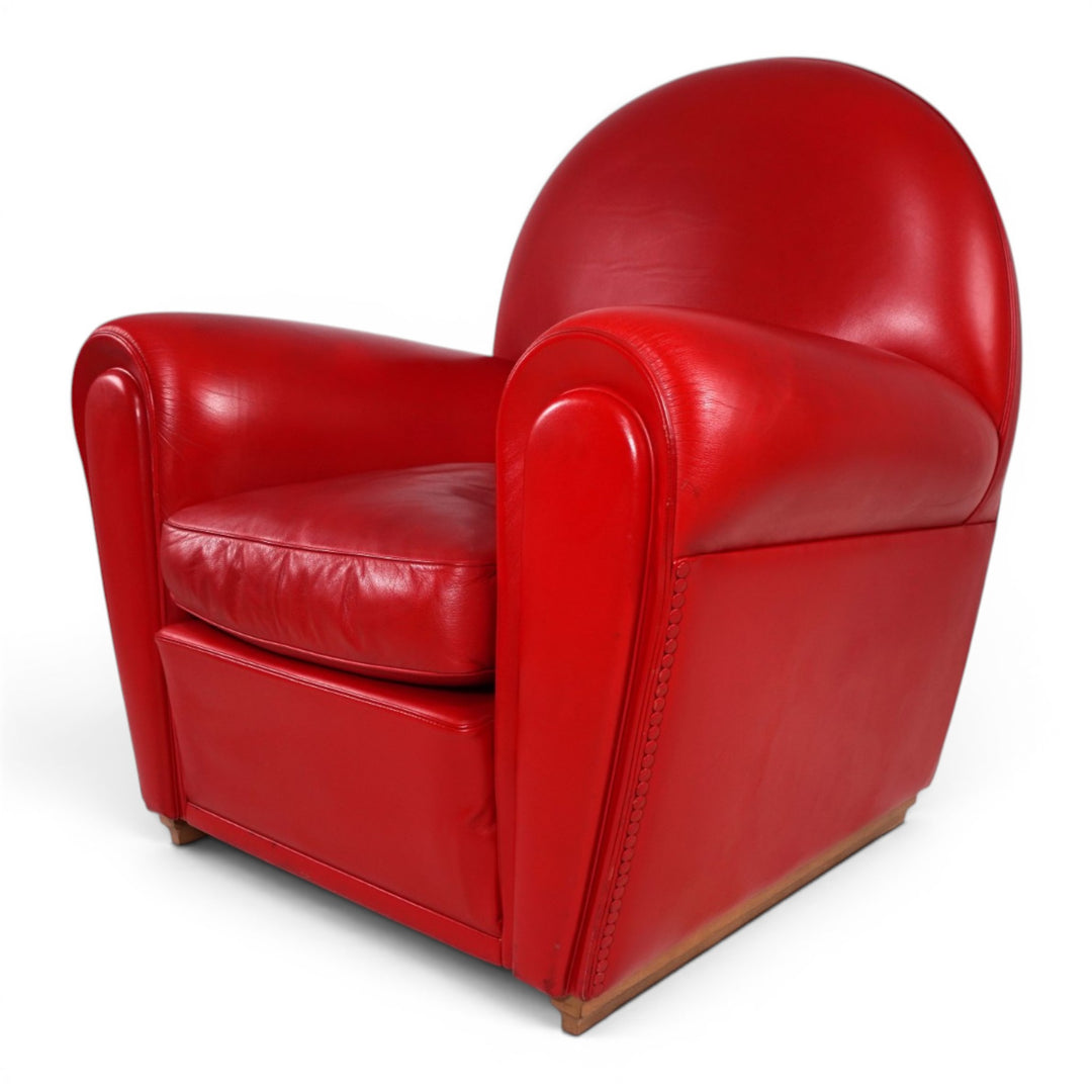 Poltrona Frau Vanity Fair Leather Armchair by Renzo Frau, 1990