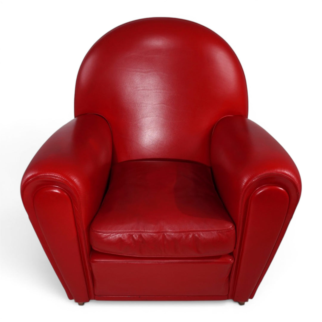 Poltrona Frau Vanity Fair Leather Armchair by Renzo Frau, 1990