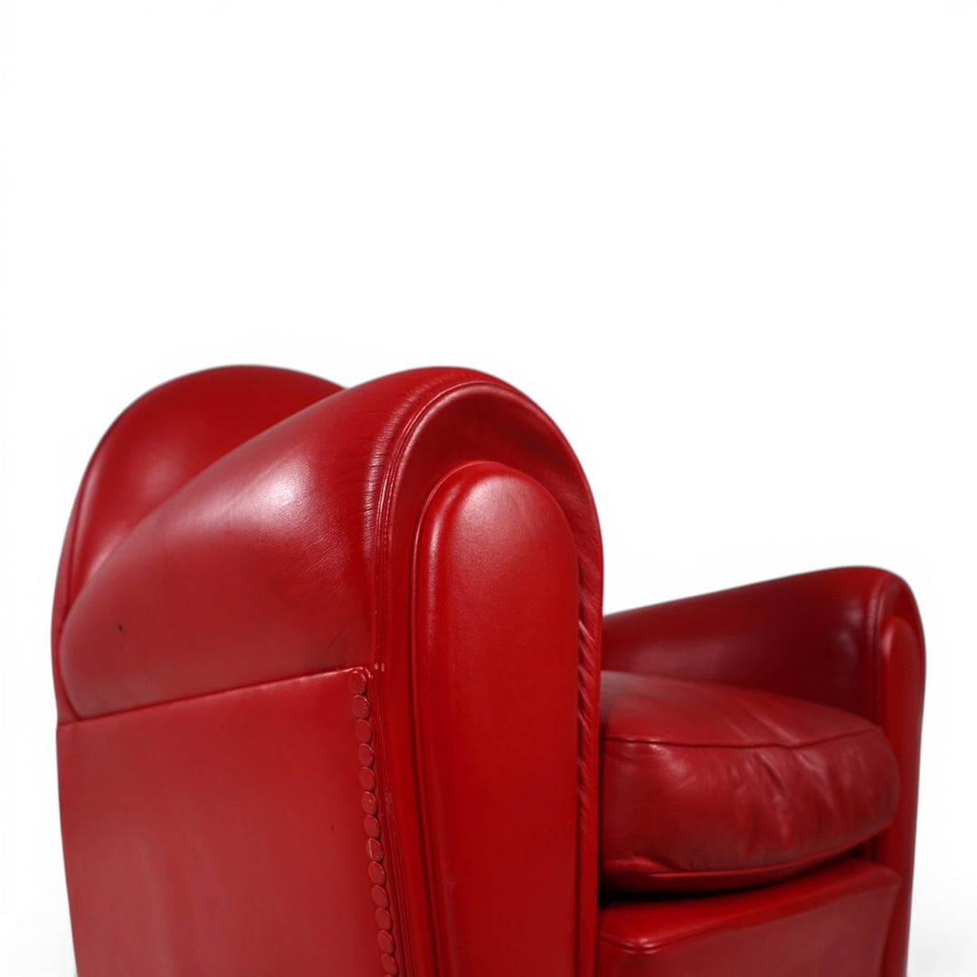 Poltrona Frau Vanity Fair Leather Armchair by Renzo Frau, 1990