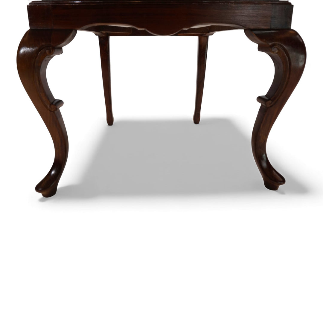 5er Set Queen Anne Mahagoni Esszimmerstühle, 1920