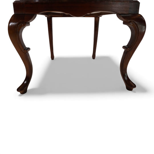 5er Set Queen Anne Mahagoni Esszimmerstühle, 1920