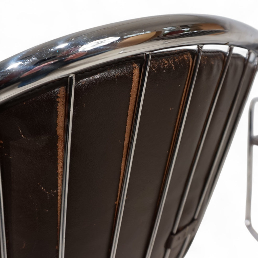 4er Set Chrom Esszimmerstühle von Gastone Rinaldi für Thema, 1970