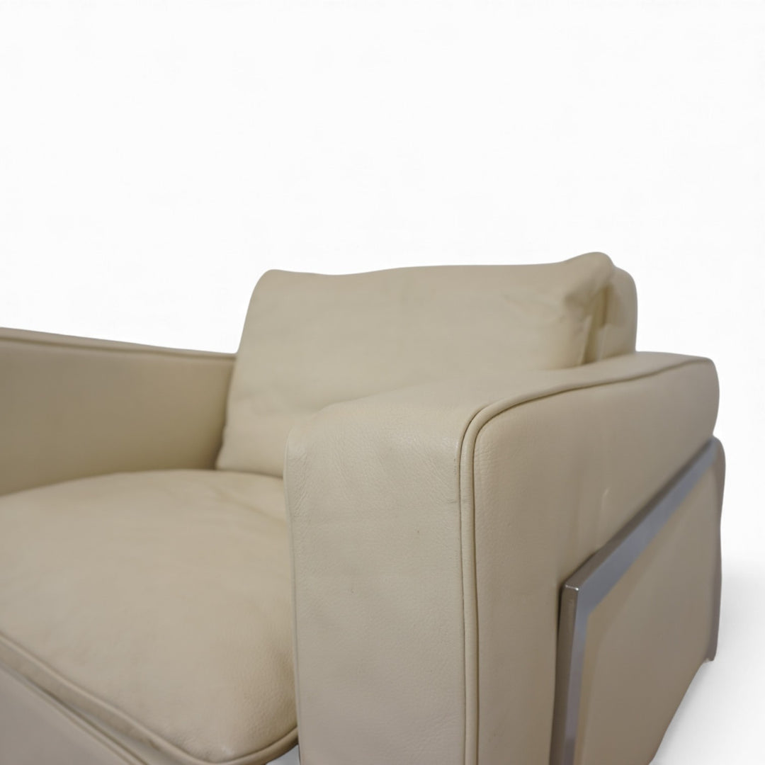 Robert Haussmann RH 302 Ledersessel für De Sede/Hans Kaufeld