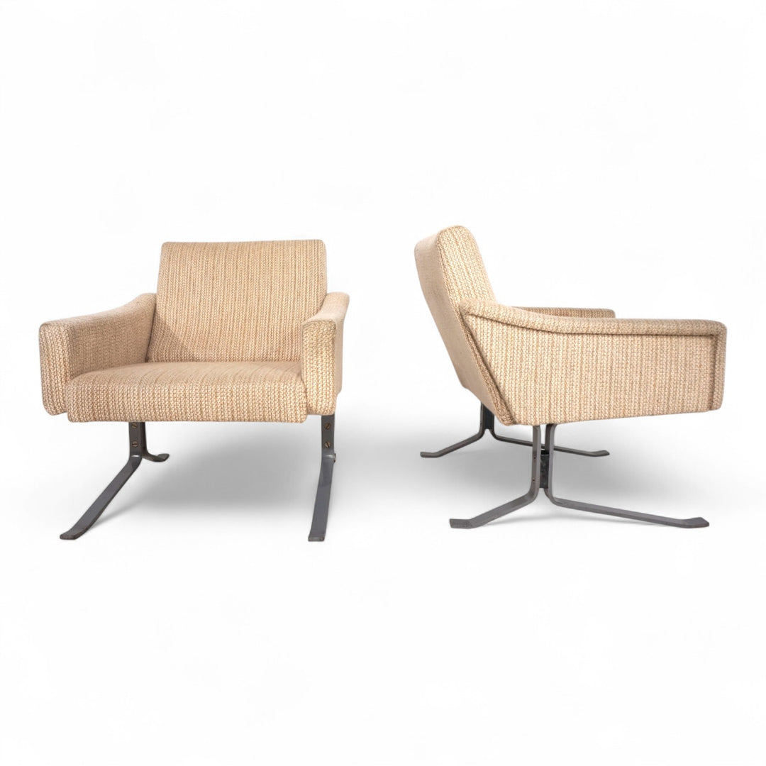 2er Set Röhl Freischwinger Loungesessel,1960