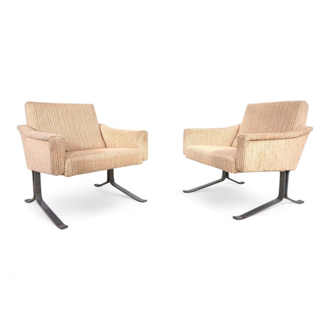 2er Set Röhl Freischwinger Loungesessel,1960