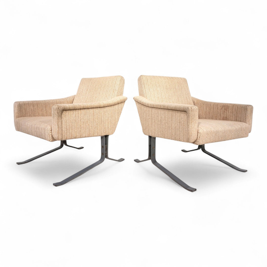 2er Set Röhl Freischwinger Loungesessel,1960