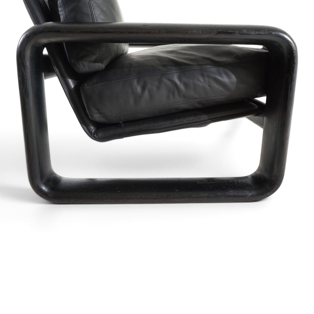 2er Set Rosenthal Hombre Leder Loungesessel von Burkhard Vogtherr, 1970