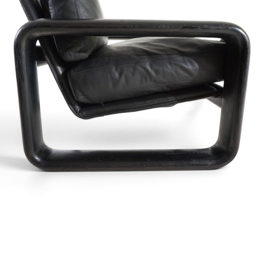 2er Set Rosenthal Hombre Leder Loungesessel von Burkhard Vogtherr, 1970