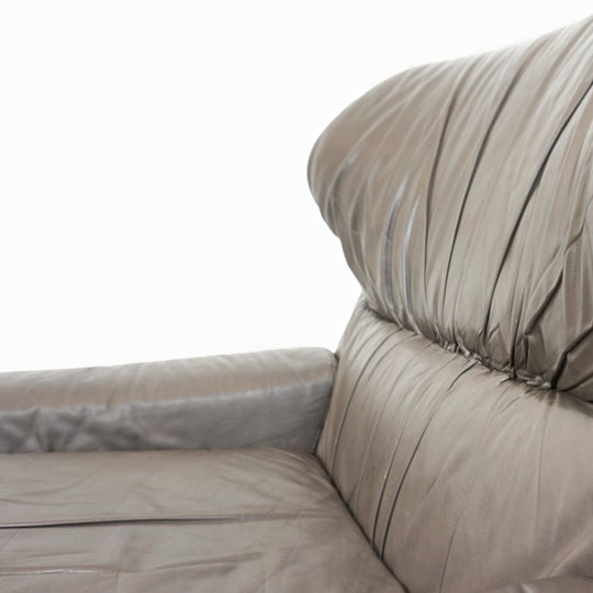 Saporiti Vela Alta Ledersessel von Giovanni Offredi, 1970