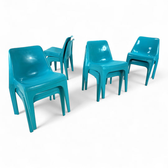 Schröder & Henzelmann Space Age Esszimmerstuhl Modell 4973, 1970