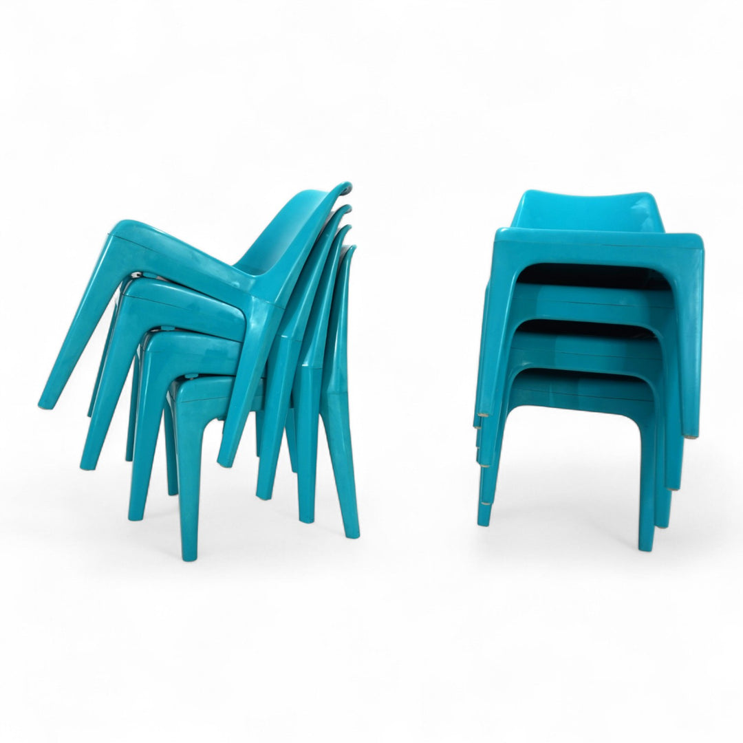 Schröder & Henzelmann Space Age Esszimmerstuhl Modell 4973, 1970