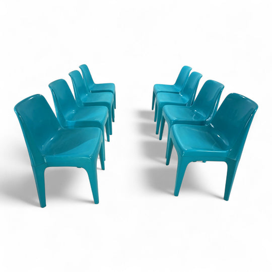 Schröder & Henzelmann Space Age Esszimmerstuhl Modell 4973, 1970