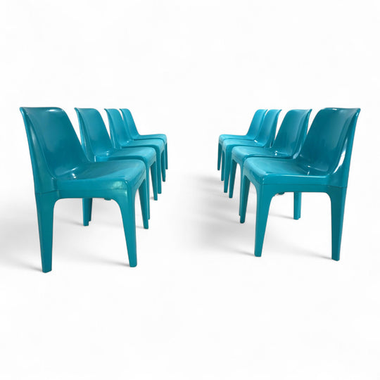 Schröder & Henzelmann Space Age Esszimmerstuhl Modell 4973, 1970