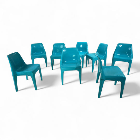 Schröder & Henzelmann Space Age Esszimmerstuhl Modell 4973, 1970