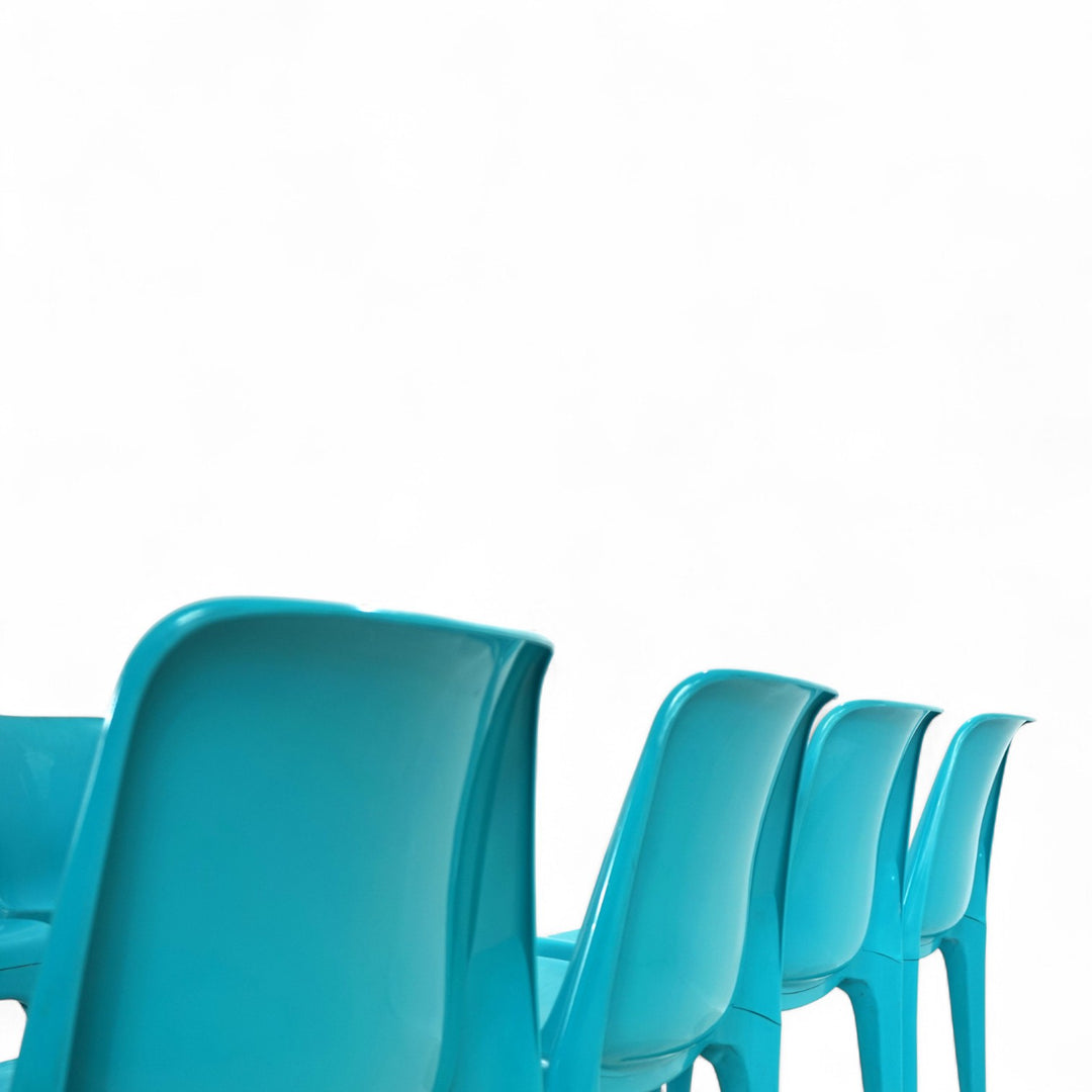 Schröder & Henzelmann Space Age Esszimmerstuhl Modell 4973, 1970