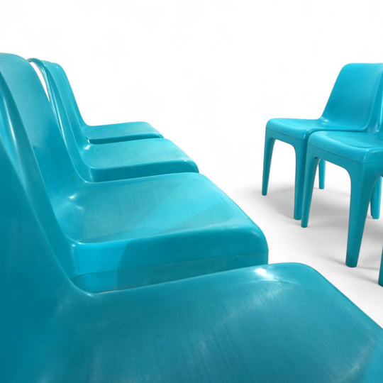 Schröder & Henzelmann Space Age Esszimmerstuhl Modell 4973, 1970