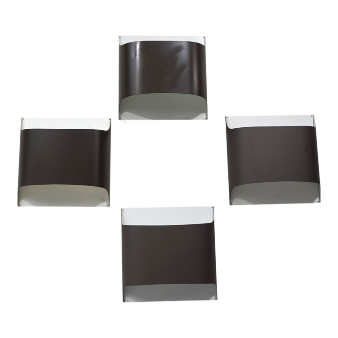 4er Set Staff Wandlampen von Dieter Witte und Rolf Krüger, 1970