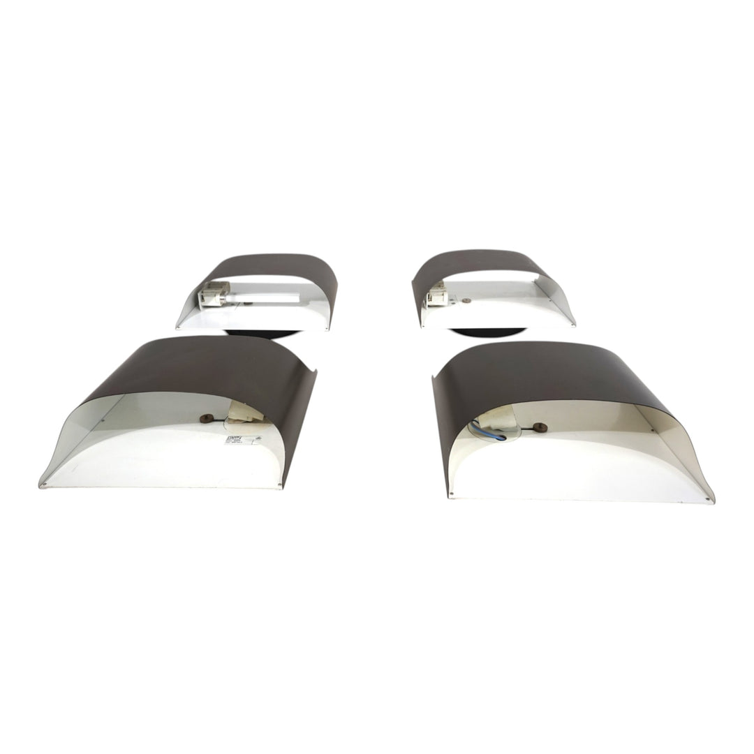 4er Set Staff Wandlampen von Dieter Witte und Rolf Krüger, 1970