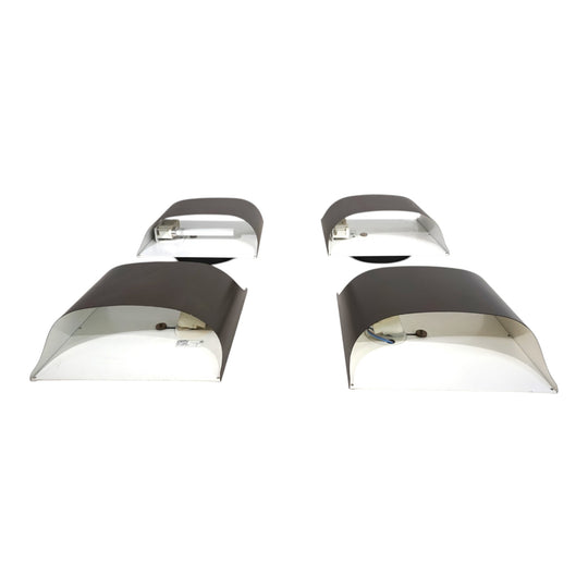 4er Set Staff Wandlampen von Dieter Witte und Rolf Krüger, 1970