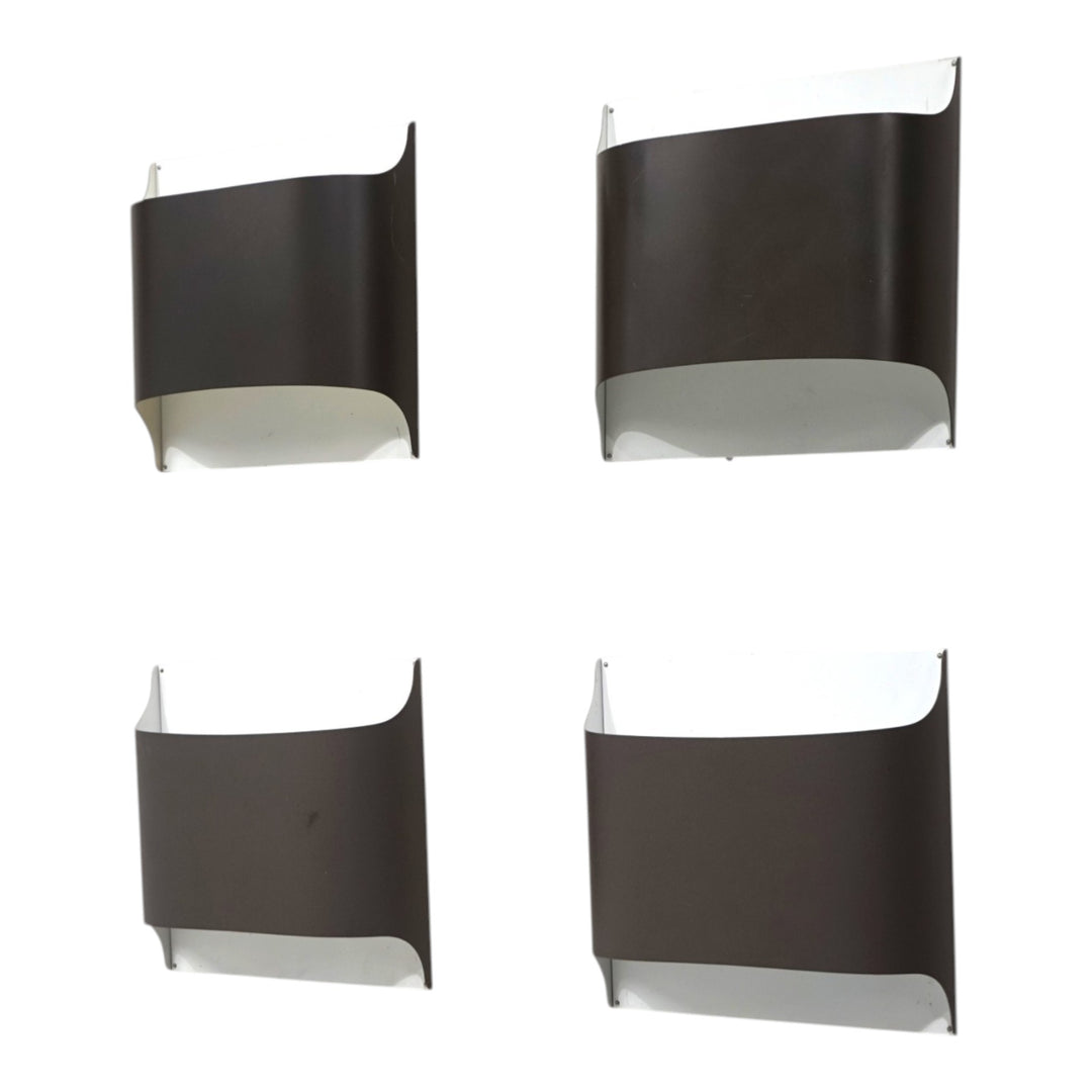 4er Set Staff Wandlampen von Dieter Witte und Rolf Krüger, 1970