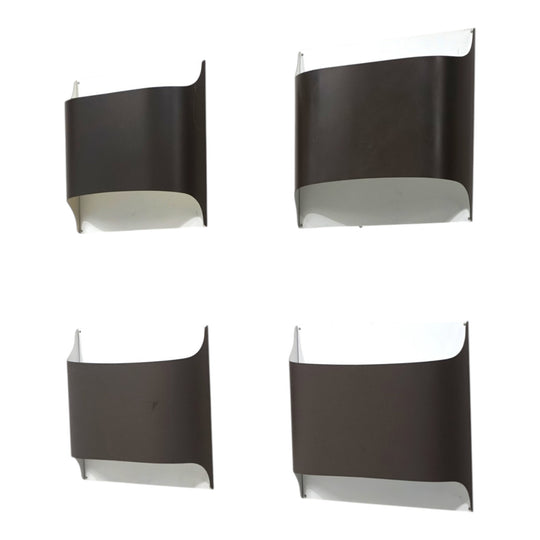 4er Set Staff Wandlampen von Dieter Witte und Rolf Krüger, 1970