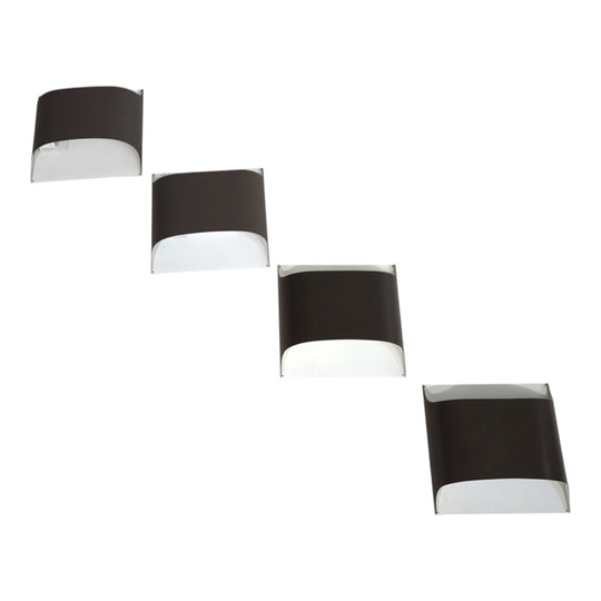 4er Set Staff Wandlampen von Dieter Witte und Rolf Krüger, 1970