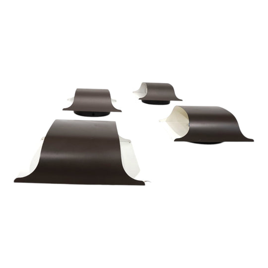 4er Set Staff Wandlampen von Dieter Witte und Rolf Krüger, 1970