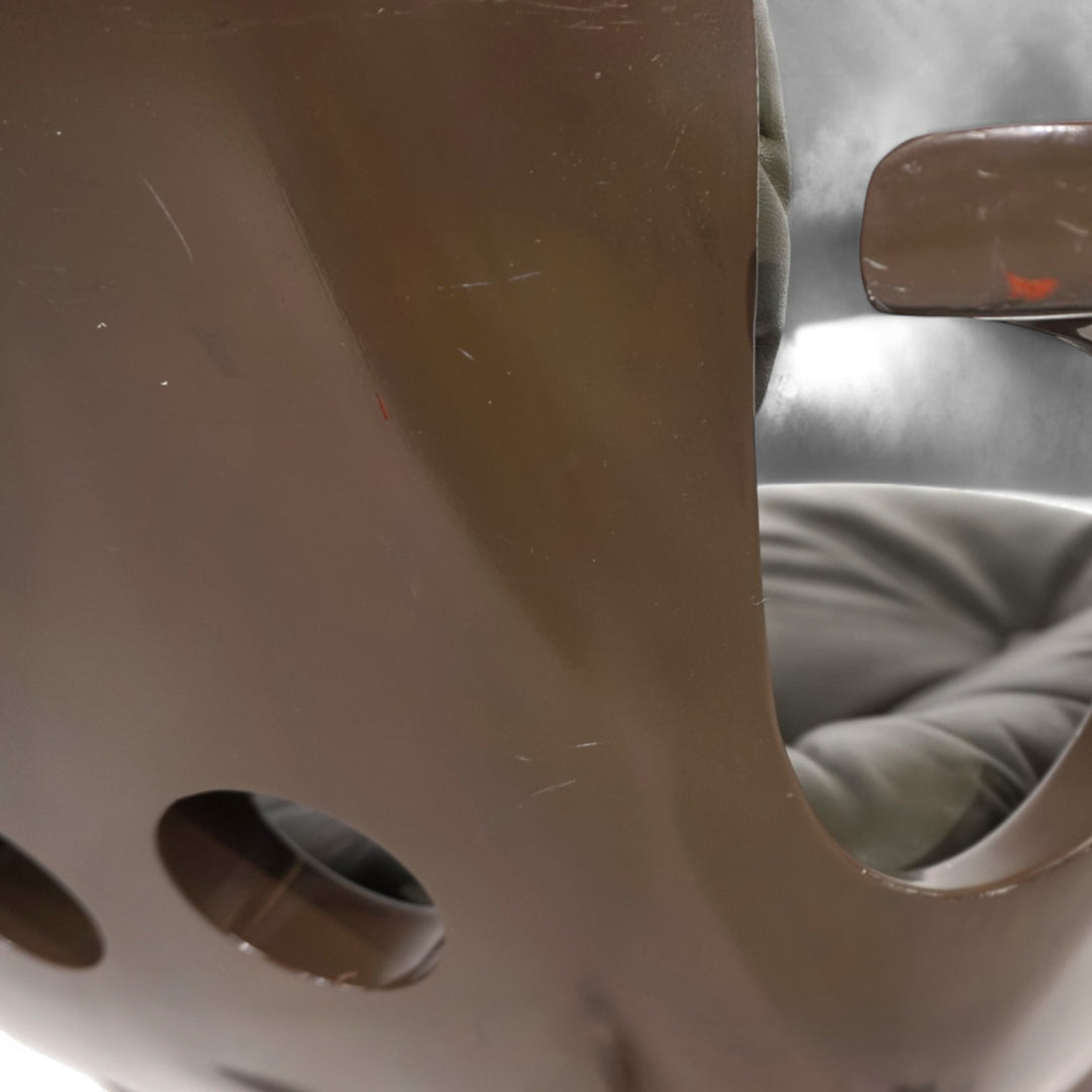 Stoll Giroflex 7112 Space Age Leder Bürosessel von Martin Stoll, 1970