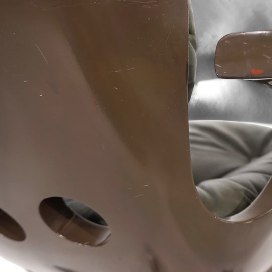 Stoll Giroflex 7112 Space Age Leder Bürosessel von Martin Stoll, 1970