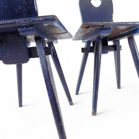 2er Set Küchenstühle 1900