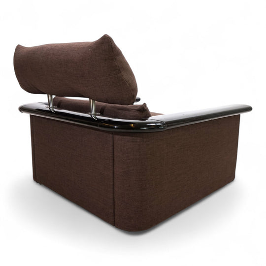 Tecno Loungesessel mit Klavierlackumrandung, 1970