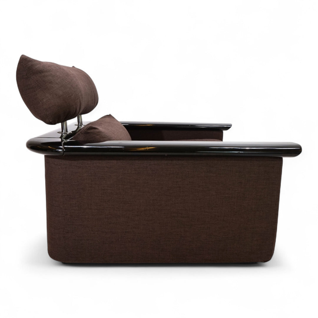 Tecno Loungesessel mit Klavierlackumrandung, 1970