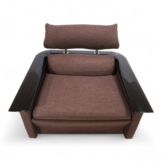 Tecno Loungesessel mit Klavierlackumrandung, 1970