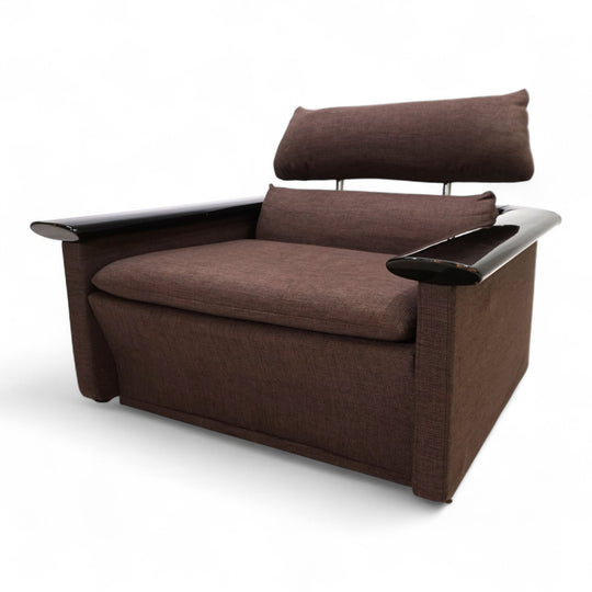 Tecno Loungesessel mit Klavierlackumrandung, 1970