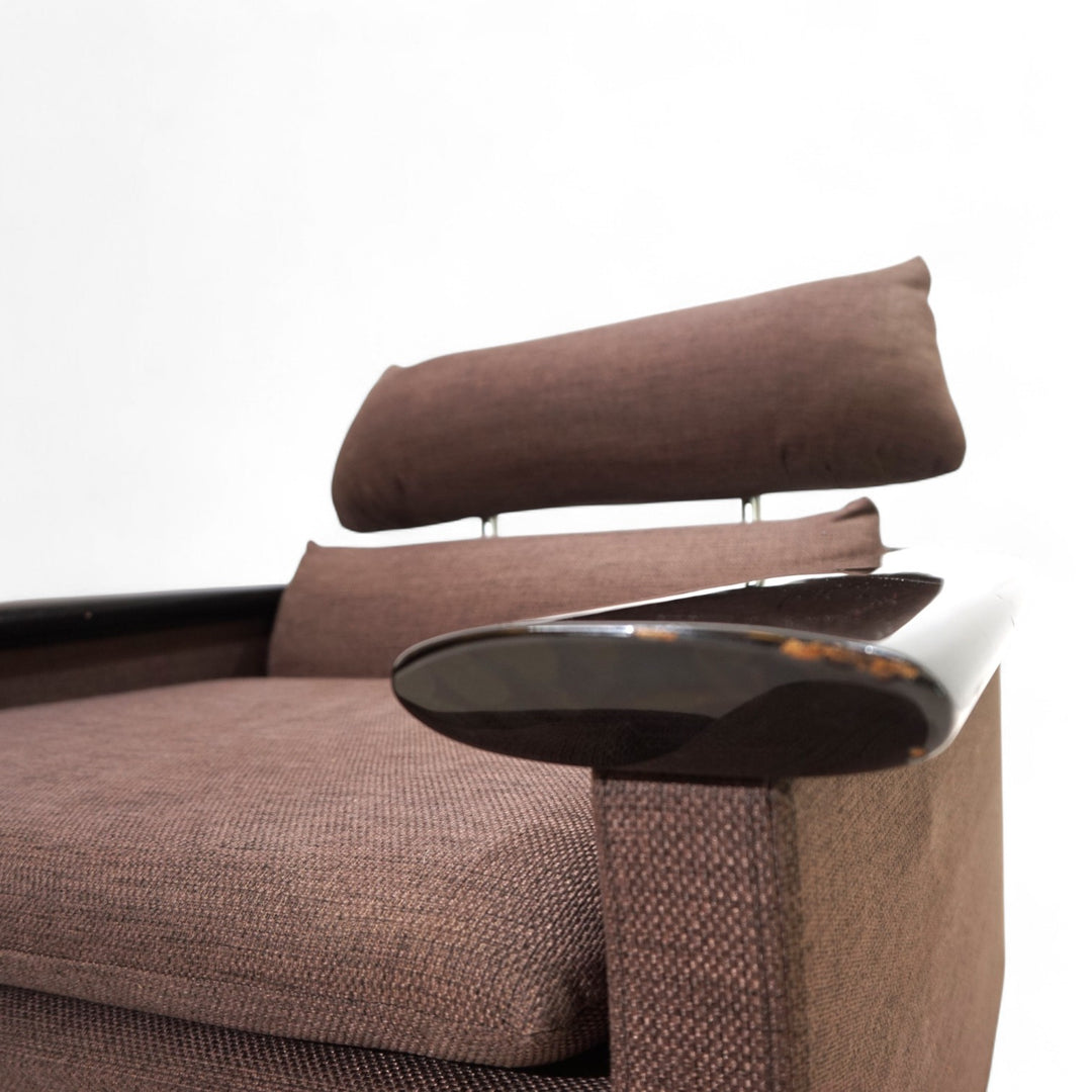 Tecno Loungesessel mit Klavierlackumrandung, 1970