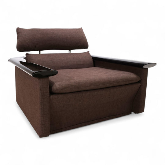 Tecno Loungesessel mit Klavierlackumrandung, 1970