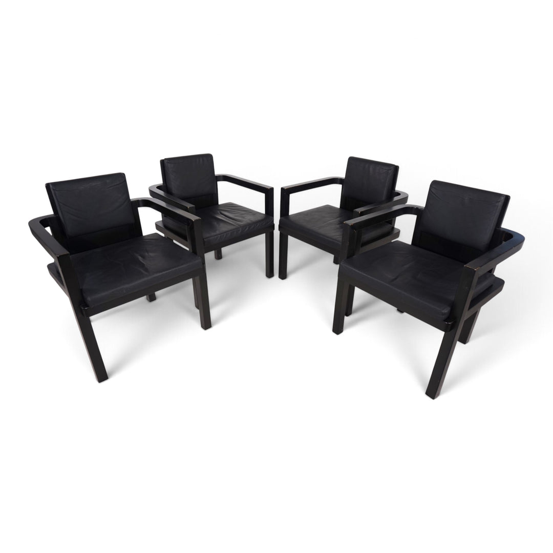 Set of 4 Tecta D51 beech dining/conference chairs by Walter Gropius, 1923
